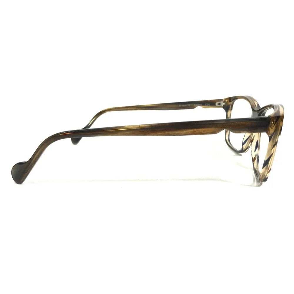Binoche Eyeglasses Frames Bi-zem 76 C04 Brown Horn Square Full Rim 53-15-135